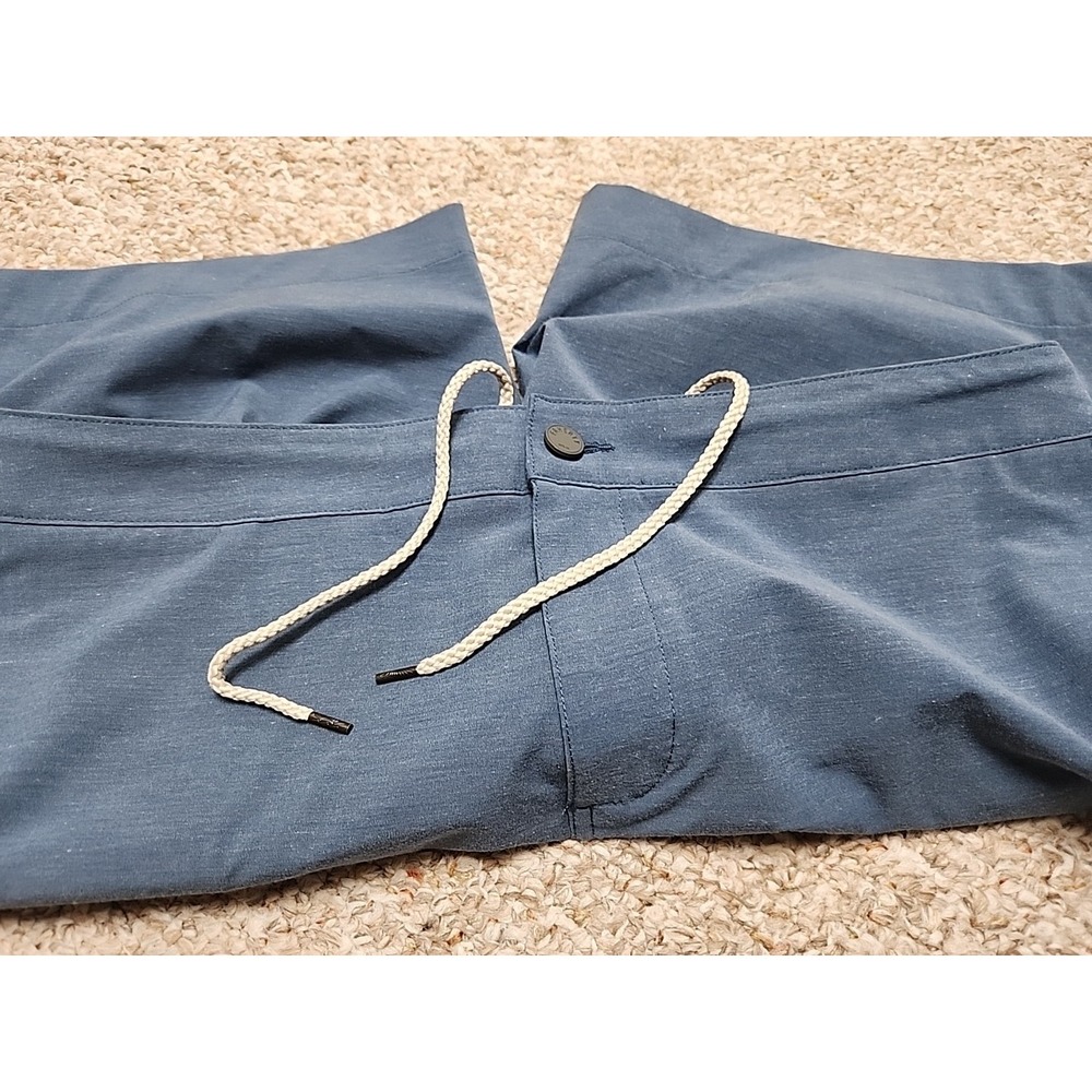 Faherty All Day Shorts Mens 38‎ Zip Button Drawstring 9" Blue 40x9 Measured - Picture 15 of 16